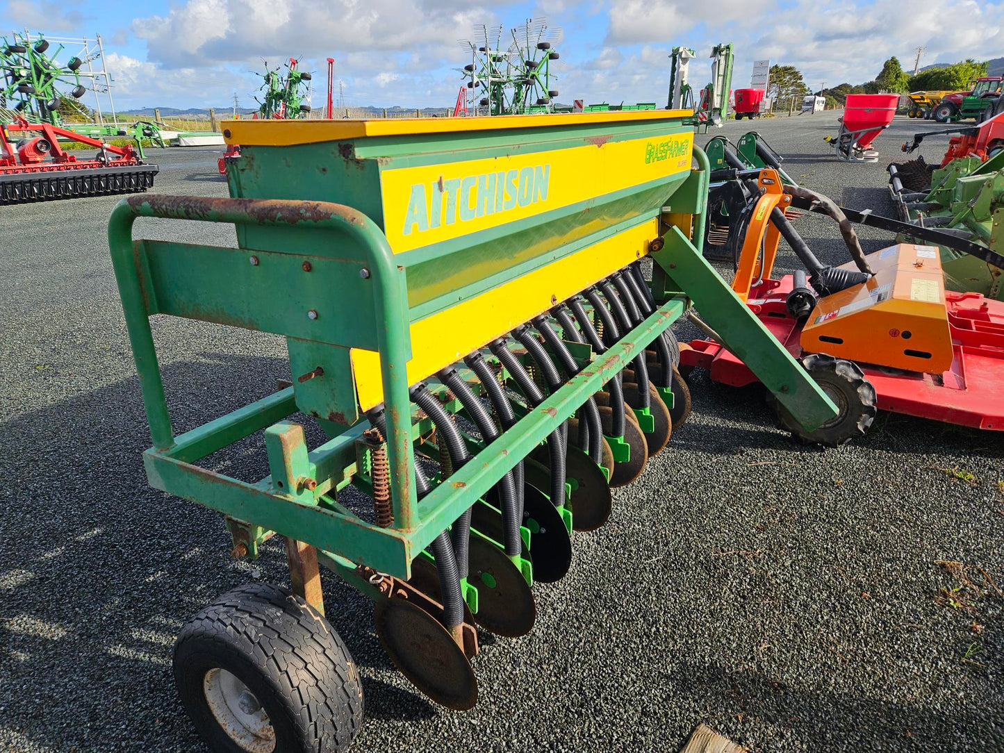 Used Aitchison Seed drill- Grassfarmer